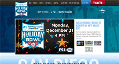 Desktop Screenshot of holidaybowl.com