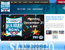 Tablet Screenshot of holidaybowl.com